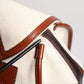 Beige Brown Canvas Leather EDGE Travel Men Back Pack Bag