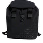 Black Neoprene Nylon DG Logo School Backpack Bag