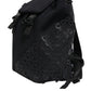 Black Neoprene Nylon DG Logo School Backpack Bag