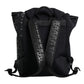 Black Neoprene Nylon DG Logo School Backpack Bag