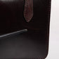 Maroon Horse Leather Logo Plaque Mini Crossbody Bag