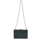 Black Leather Clutch Evening Crossbody Bag