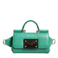 Emerald Green CalfskinLeather DG Logo Shoulder Bag