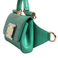 Emerald Green CalfskinLeather DG Logo Shoulder Bag