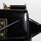 Black Calfskin Leather DG Logo Shoulder Bag