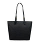 Jet Set Medium Black Double Pocket Tote Bag