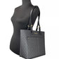 Jet Set Medium Black Double Pocket Tote Bag