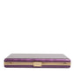 Purple Leather Clutch Evening Crossbody Bag