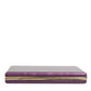 Purple Leather Clutch Evening Crossbody Bag