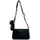 Crossbody Tech Attachment Bag Purse Black