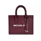 Mirella Small Top Zip Tote Bag Maroon