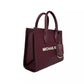 Mirella Small Top Zip Tote Bag Maroon