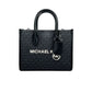 Mirella Signature Small Top Zip Tote Bag Black