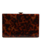 Brown Leather Clutch Evening Crossbody Bag