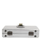 Metallic Silver DG BOX Leather Shoulder Strap Bag