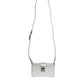 Metallic Silver DG BOX Leather Shoulder Strap Bag