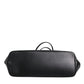 Black Crystal Leather Shopping Women Tote Bag