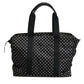 Black PolkaDot Nylon Shoulder Baby Tote Diaper Bag
