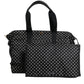 Black PolkaDot Nylon Shoulder Baby Tote Diaper Bag