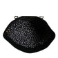 Brown Black Calfskin Leopard Print Shoulder Tote Bag