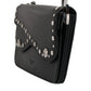 Black Small Leather Studded Shoulder Crossbody Bag