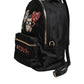 Black Nylon #DGFAMILY VULCANO Embellished Backpack Bag