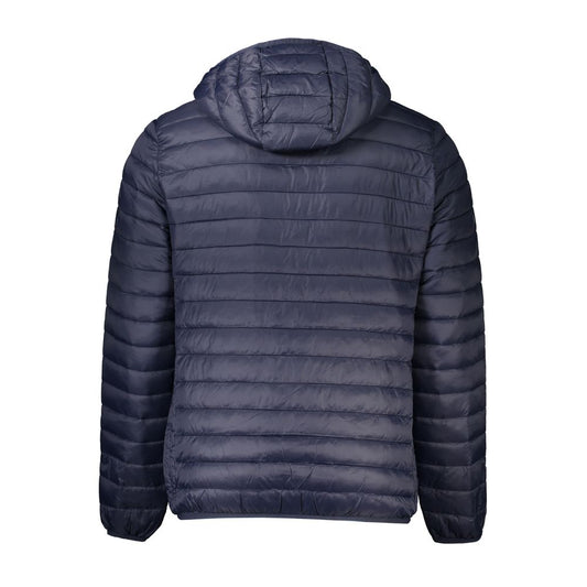 Blue Polyamide Men Jacket