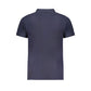 Blue Cotton Polo Shirt