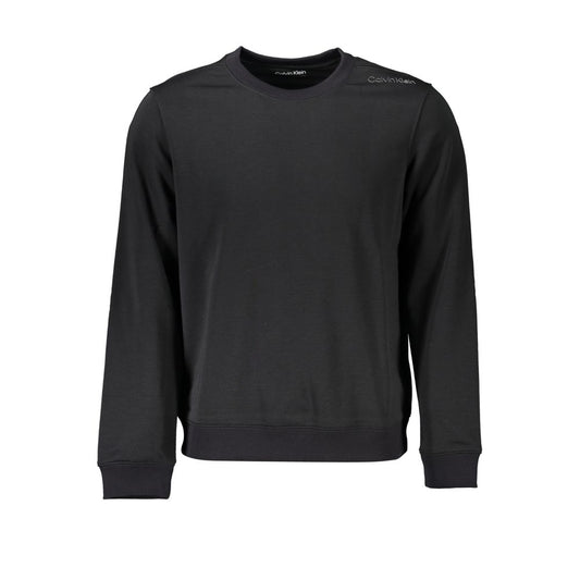 Sleek Black Crew Neck Sweater