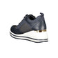 Blue Polyester Women Sneaker