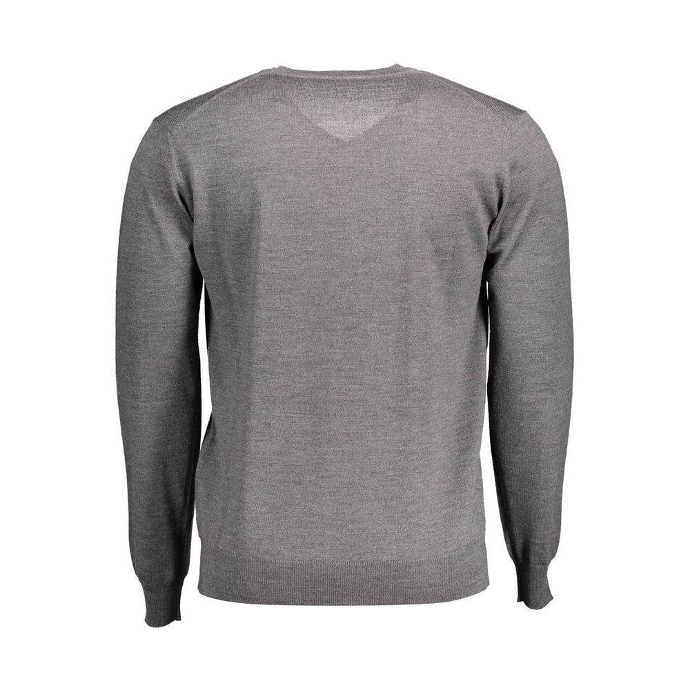 Gray Wool Men Sweater