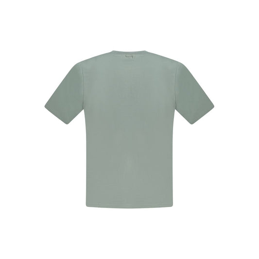 Green Cotton Men T-Shirt