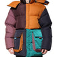 Multicolor Quilted Hooded Puffer Jacket