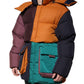 Multicolor Quilted Hooded Puffer Jacket