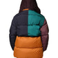 Multicolor Quilted Hooded Puffer Jacket