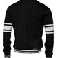 Black White Guitar Silk Crew Neck Sweater