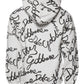 White Logo Cotton Hooded Sweatshirt Sweater
