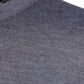 Gray Cashmere Crew Neck Pullover Sweater