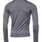 Gray Cashmere Crew Neck Pullover Sweater