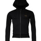 Black Logo Full Zip Hooded Sweatshirt Sweater