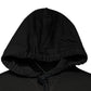Black Cotton Hooded DG Shield Pullover Sweater
