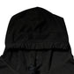 Black Cotton Hooded DG Shield Pullover Sweater
