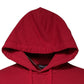 Red Cotton Logo Hooded Sweatshirt Sweater