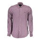 Purple Cotton Men Shirt