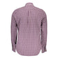 Purple Cotton Men Shirt