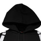 Black White Logo Hooded Sweatshirt Sweater