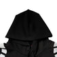 Black White Logo Hooded Sweatshirt Sweater