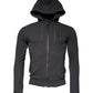 Gray Logo Full Zip Hooded Sweatshirt Sweater