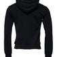 Black Logo Full Zip Hooded Sweatshirt Sweater