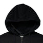 Black Logo Full Zip Hooded Sweatshirt Sweater